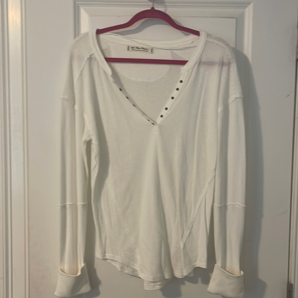 Free people long sleeve Henley